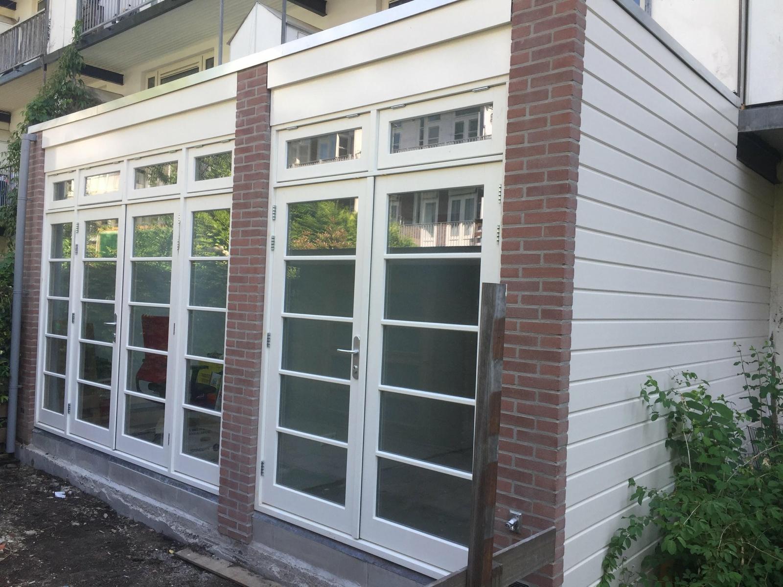 Project aan de gracht tijdens uitvoering